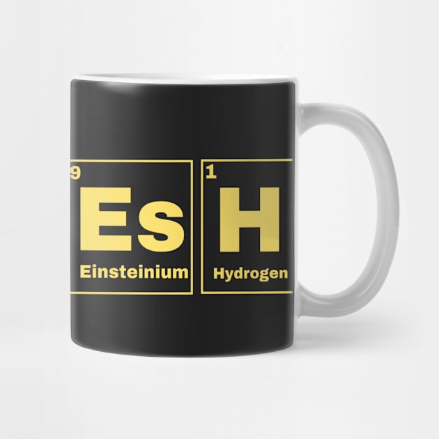 Sheesh Text Periodic Table Slogan Yellow by SwasRasaily